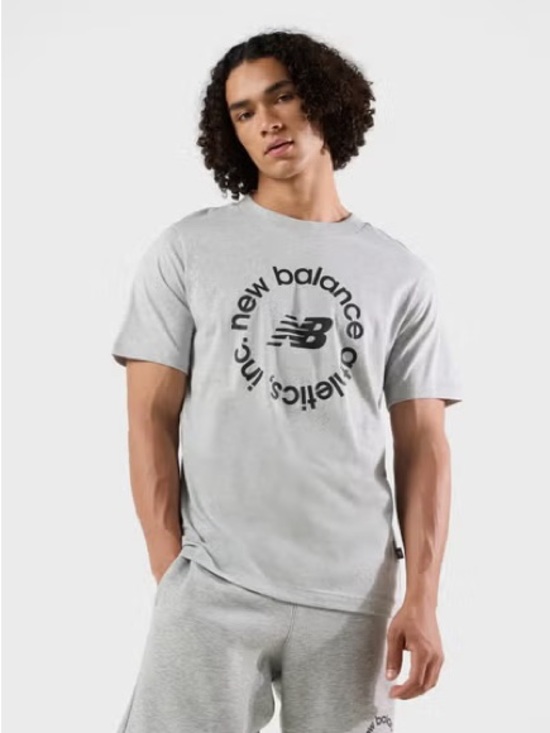 New Balance Other - New Balance Men’s Light Gray Short-Sleeve Logo Tee